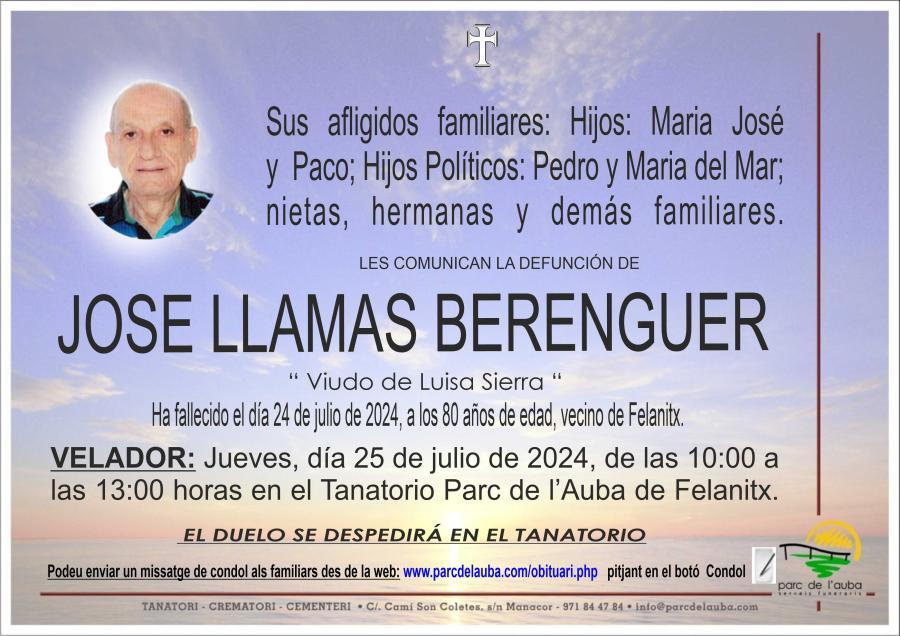 JOSE LLAMAS BERENGUER