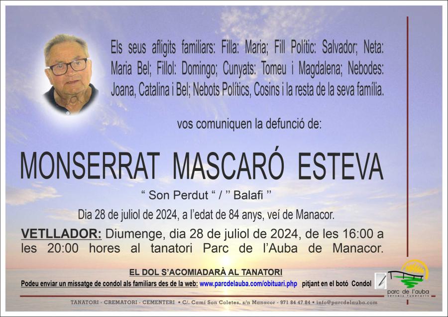 MONSERRAT MASCARÓ ESTEVA