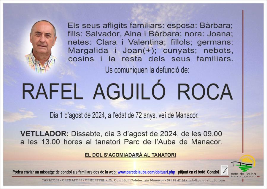 RAFEL AGUILÓ ROCA