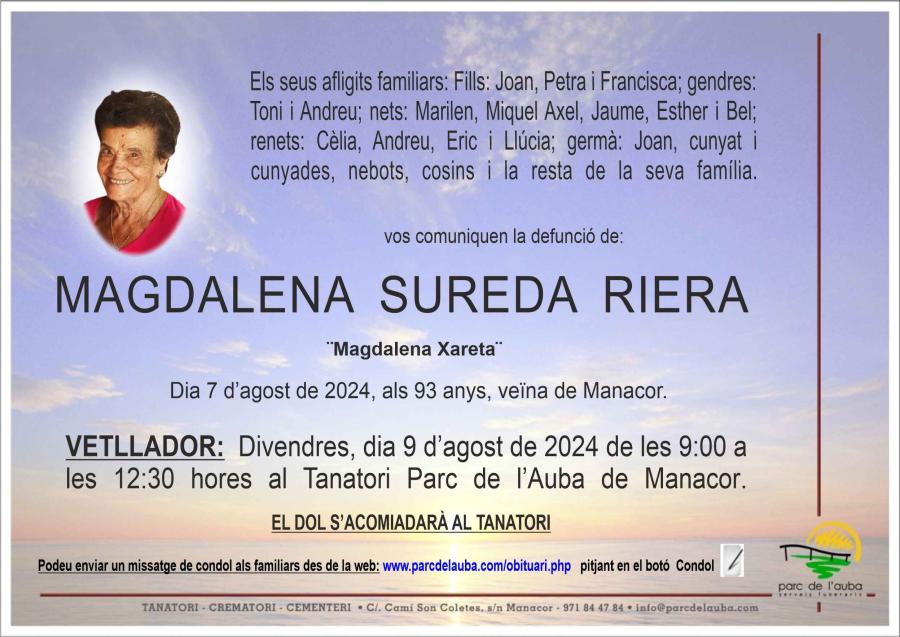 MAGDALENA  SUREDA  RIERA