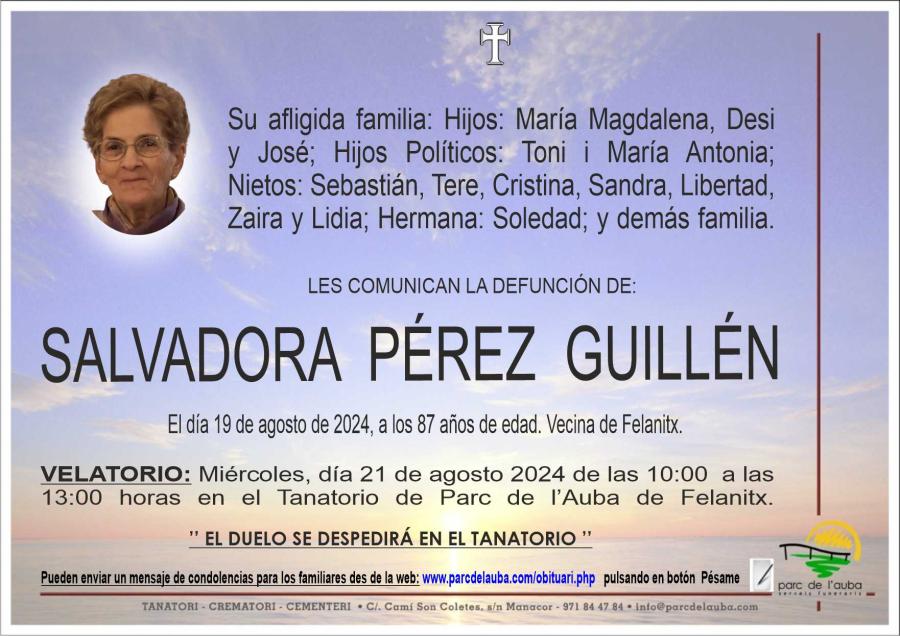 SALVADORA PÉREZ GUILLÉN