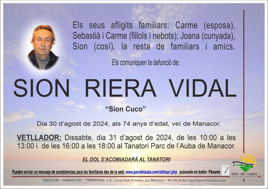 SION RIERA  VIDAL