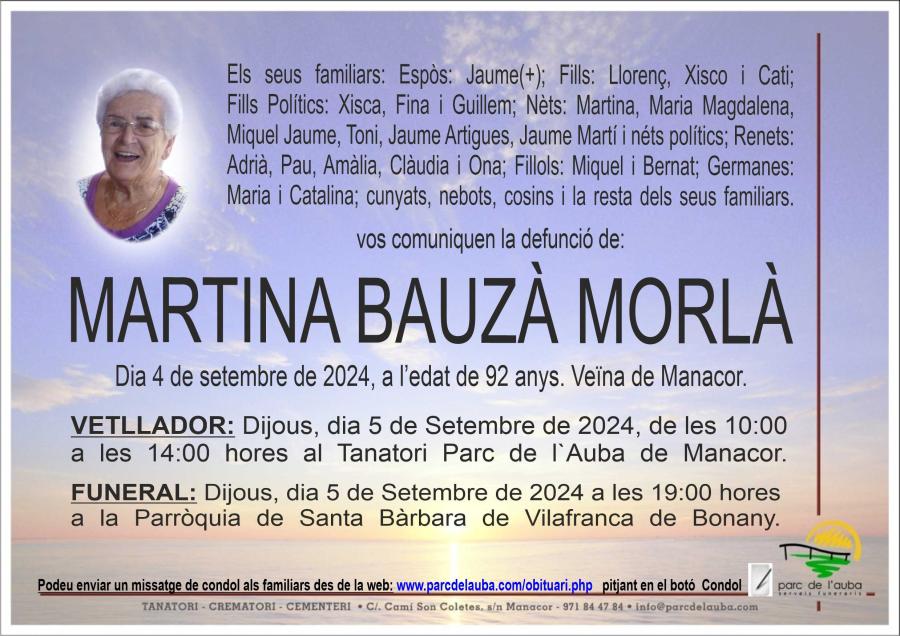 MARTINA BAUZÀ MORLÀ