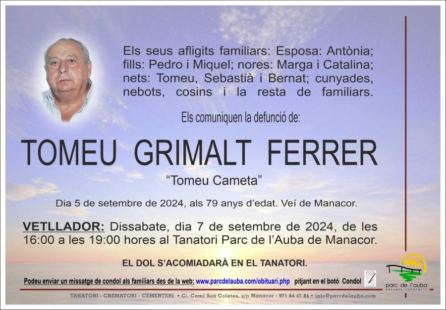 TOMEU GRIMALT  FERRER
