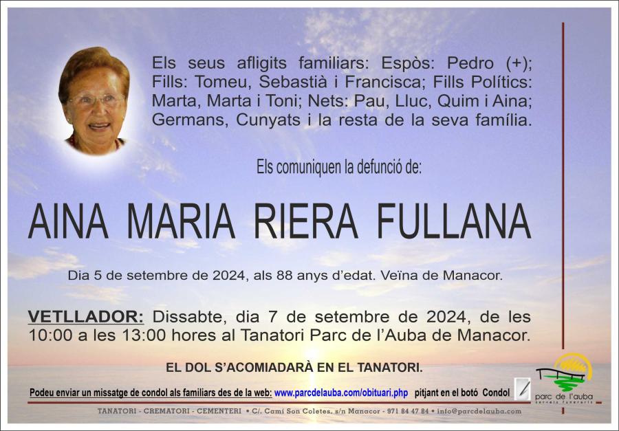 AINA MARIA RIERA FULLANA