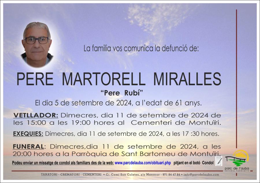 PERE MARTORELL MIRALLES