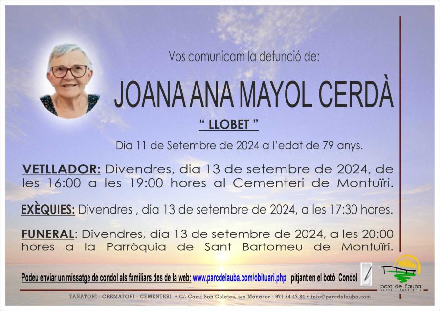 JOANA ANA MAYOL CERDÀ