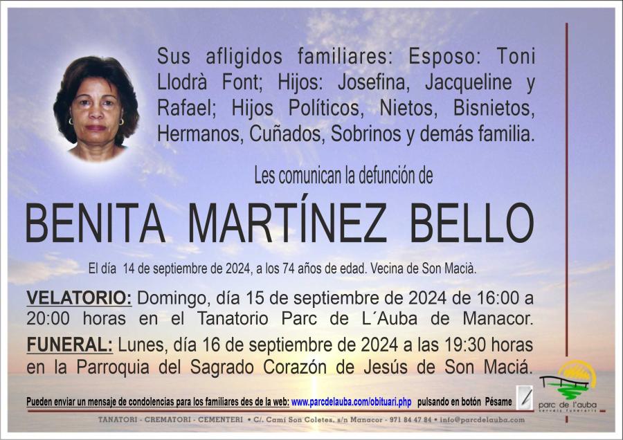 BENITA MARTÍNEZ BELLO