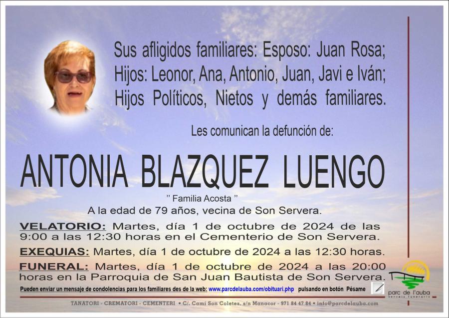 ANTONIA BLAZQUEZ LUENGO
