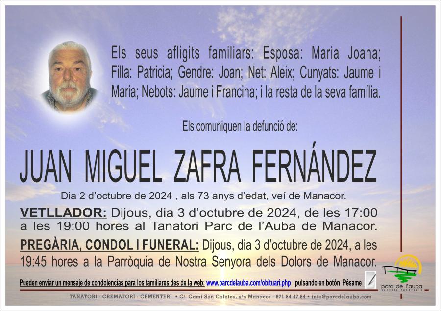 JUAN MIGUEL ZAFRA FERNÁNDEZ