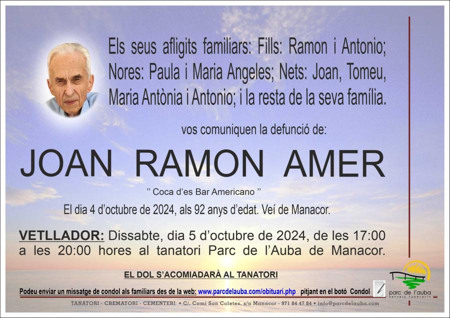 JOAN  RAMON AMER