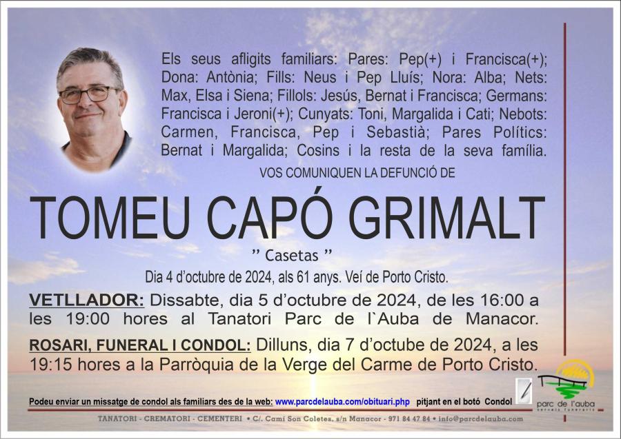 TOMEU CAPÓ GRIMALT