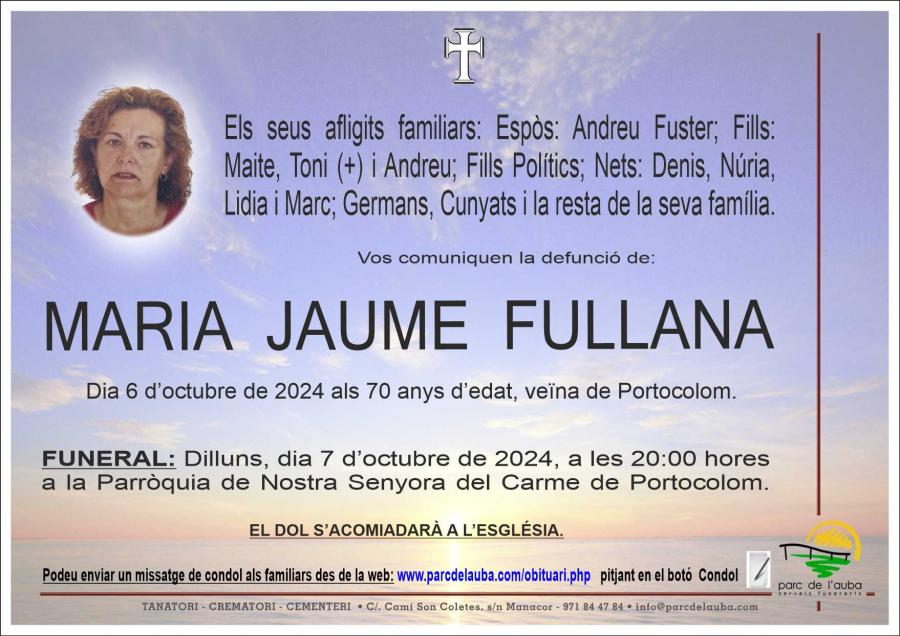 MARIA JAUME FULLANA