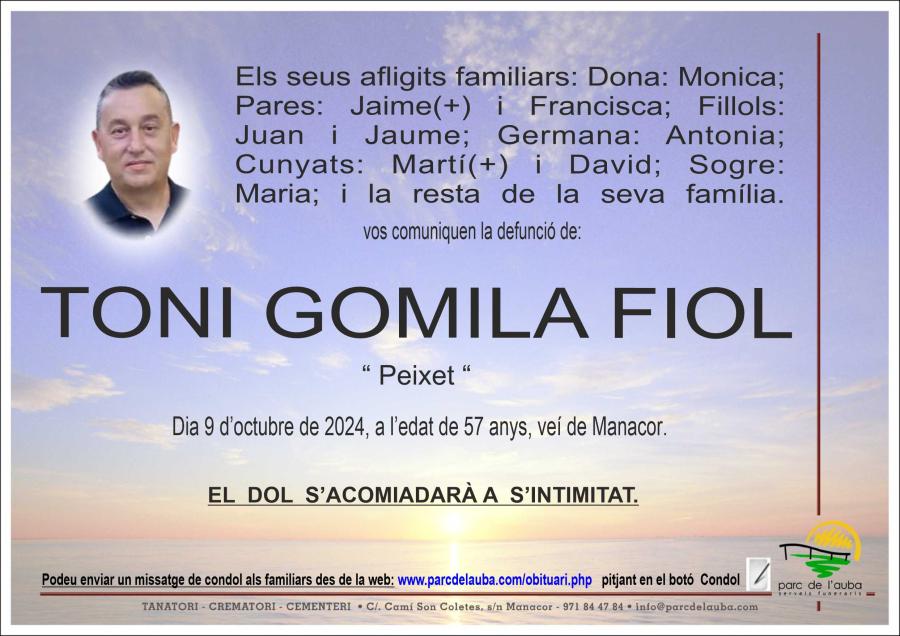 TONI GOMILA FIOL