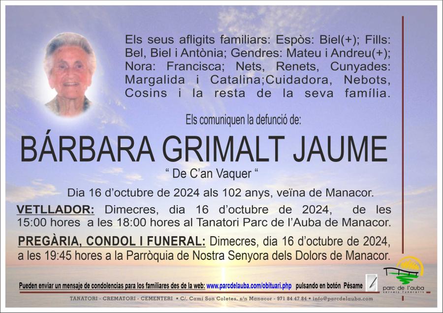 BÁRBARA  GRIMALT JAUME