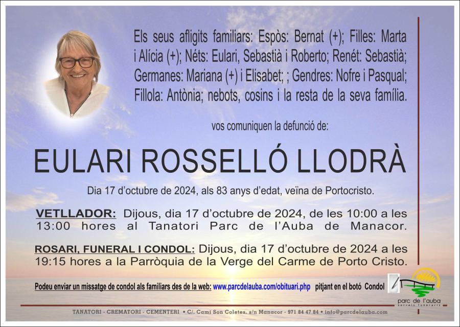 EULARI ROSSELLÓ LLODRÀ