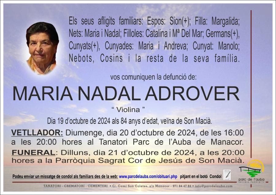 MARIA NADAL ADROVER
