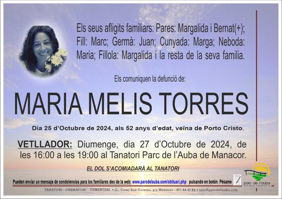 MARIA  MELIS TORRES
