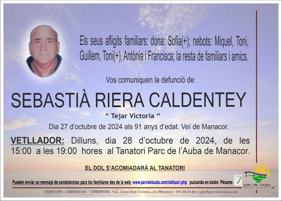 SEBASTIÀ  RIERA CALDENTEY