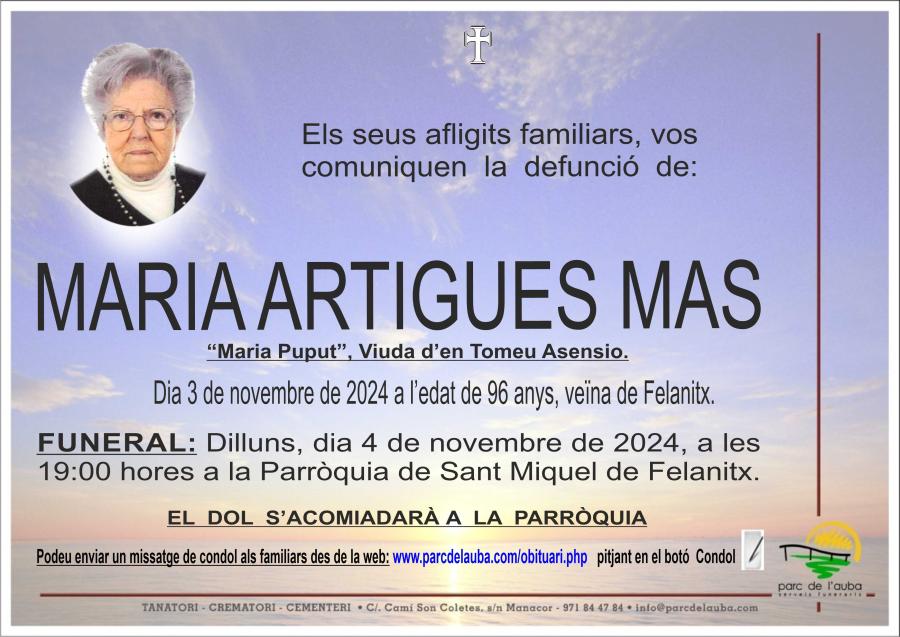 MARIA ARTIGUES MAS
