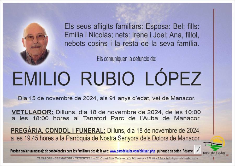 EMILIO RUBIO  LÓPEZ