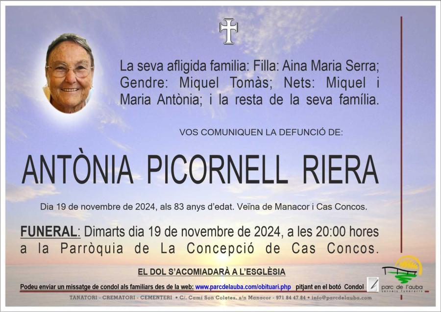 ANTÃ'NIA  PICORNELL RIERA