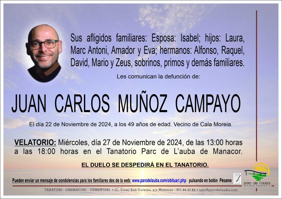 JUAN  CARLOS MUÑOZ  CAMPAYO