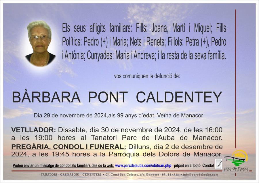 BÀRBARA  PONT CALDENTEY