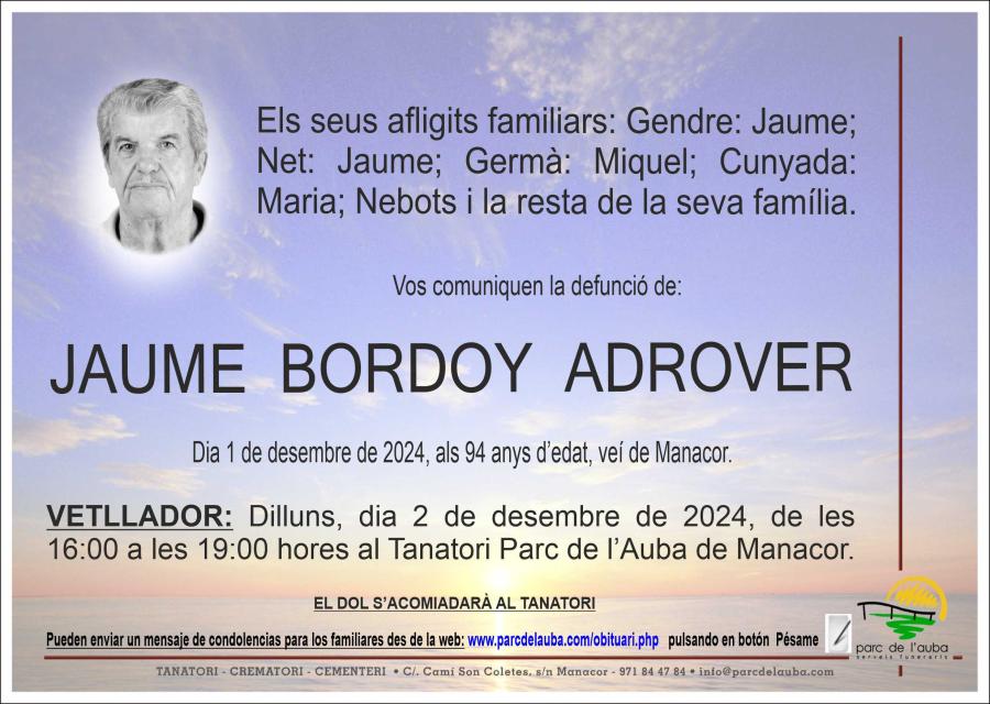 JAUME  BORDOY ADROVER