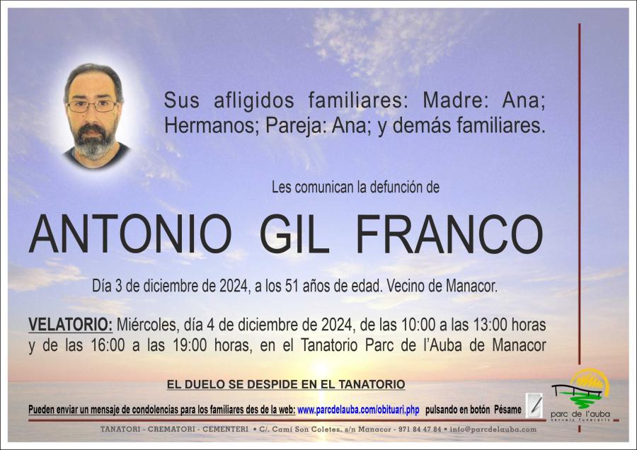ANTONIO  GIL FRANCO