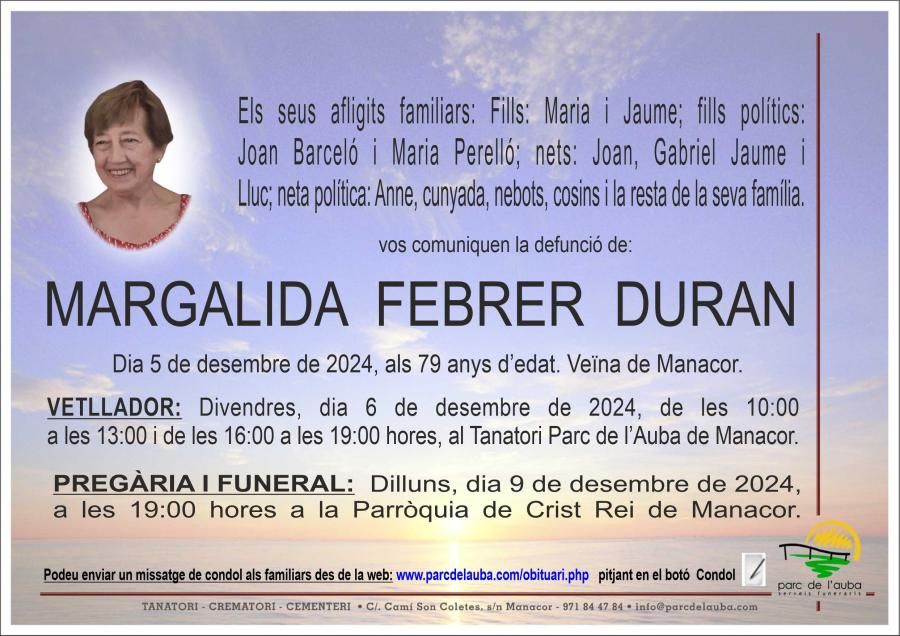 MARGALIDA FEBRER DURAN