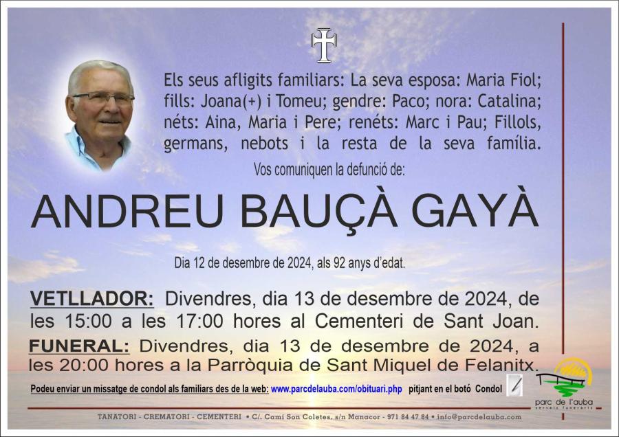 ANDREU BAUÇÀ GAYÀ