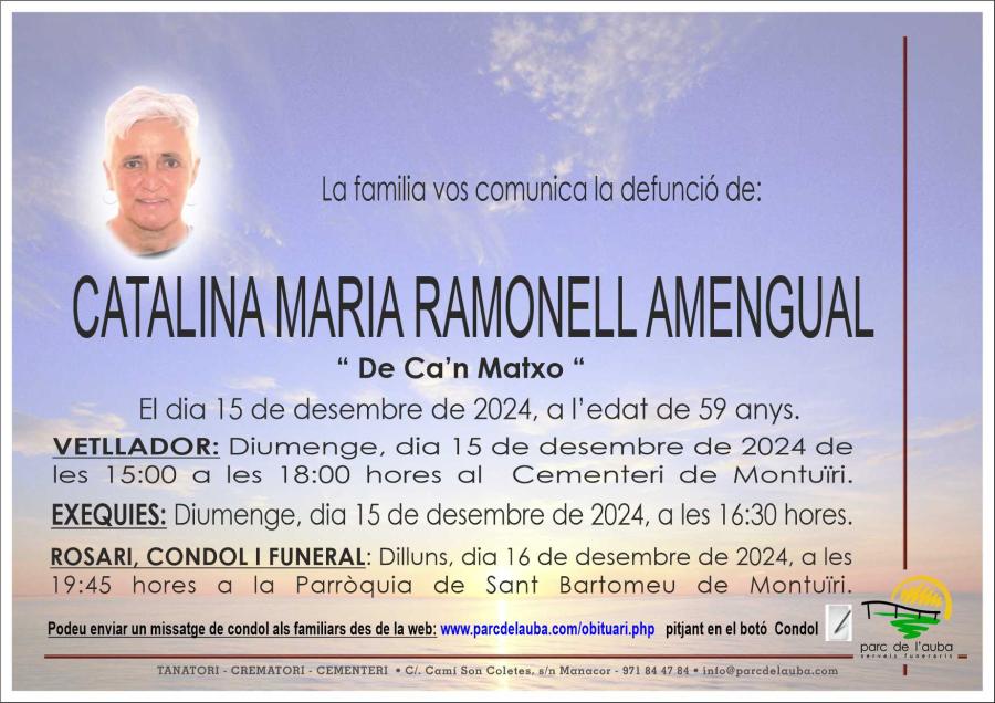 CATALINA MARIA RAMONELL AMENGUAL