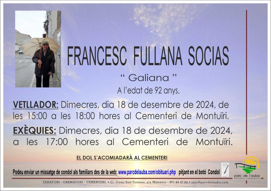 FRANCESC FULLANA SOCIAS