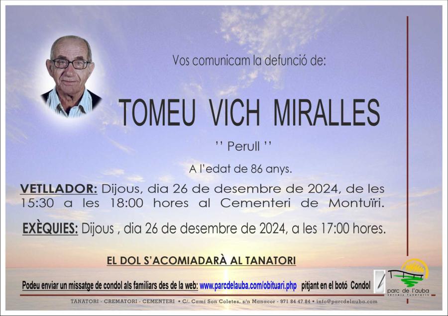 TOMEU VICH MIRALLES