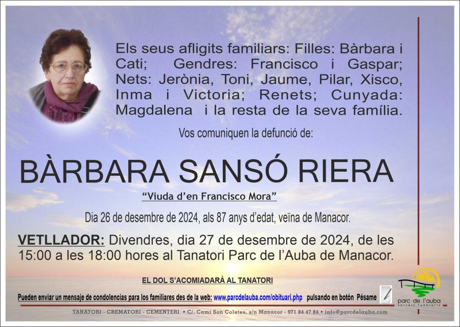 BARBARA  SANSO RIERA