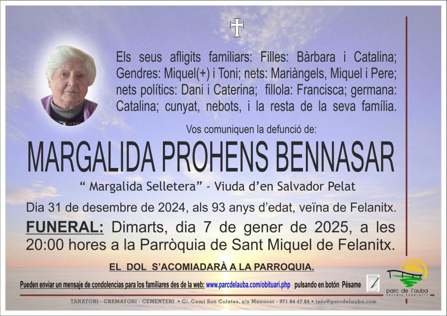 MARGALIDA PROHENS BENNASAR