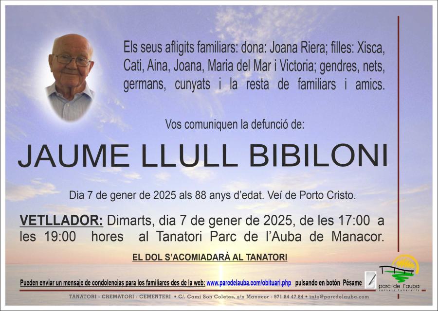 JAUME LLULL BIBILONI