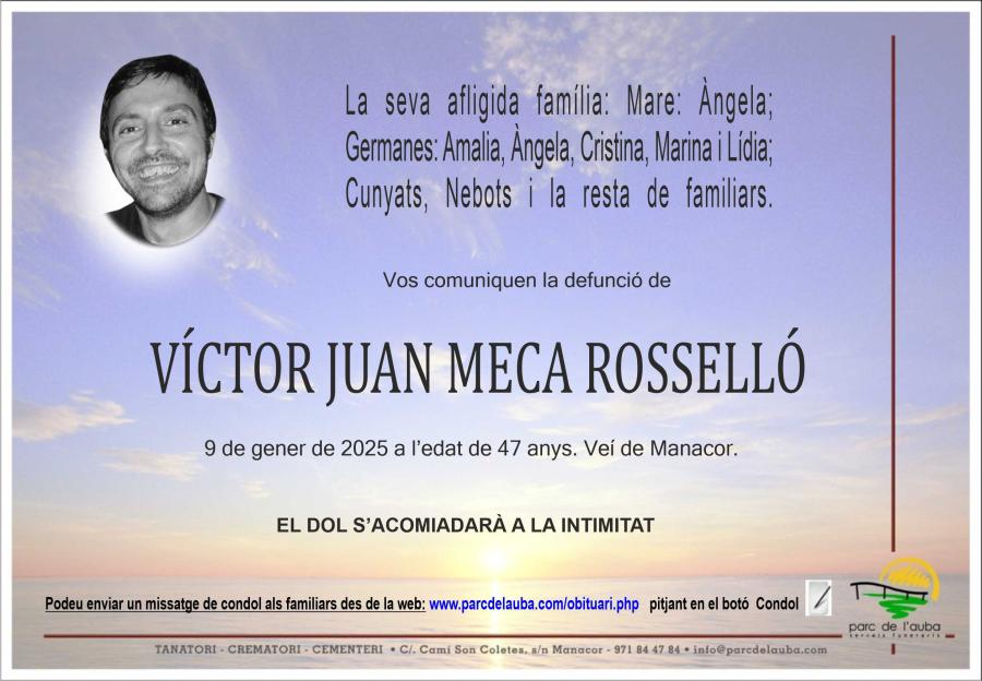 VÍCTOR JUAN MECA ROSSELLÓ