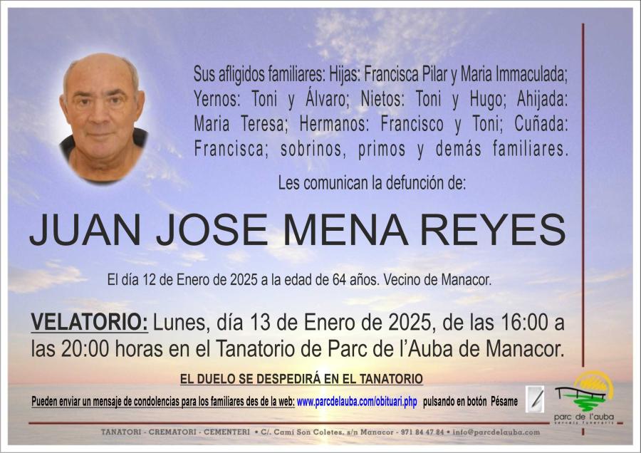 JUAN JOSE MENA REYES