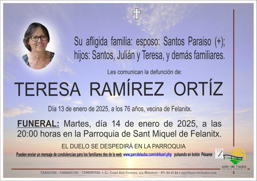 TERESA RAMIREZ ORTIZ