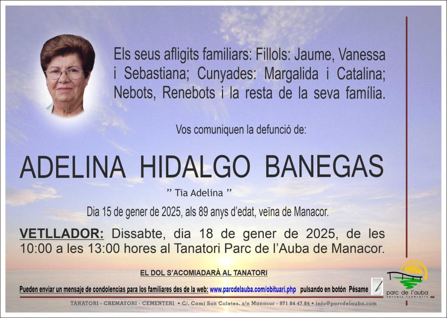 ADELINA HIDALGO BANEGAS