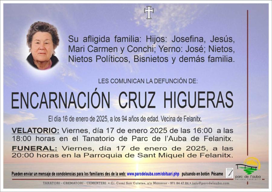 ENCARNACIÓN  CRUZ HIGUERAS