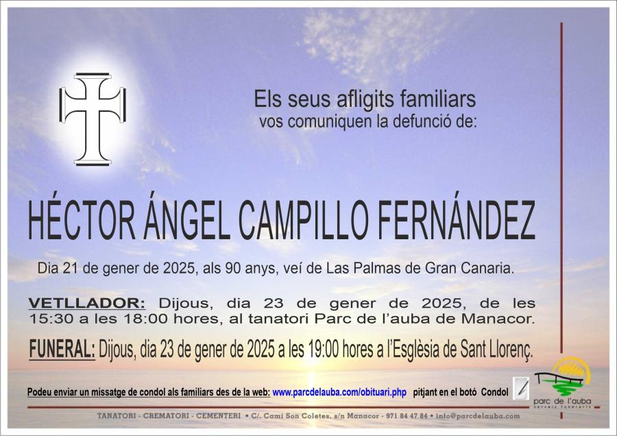 HÉCTOR ÁNGEL  CAMPILLO FERNÁNDEZ