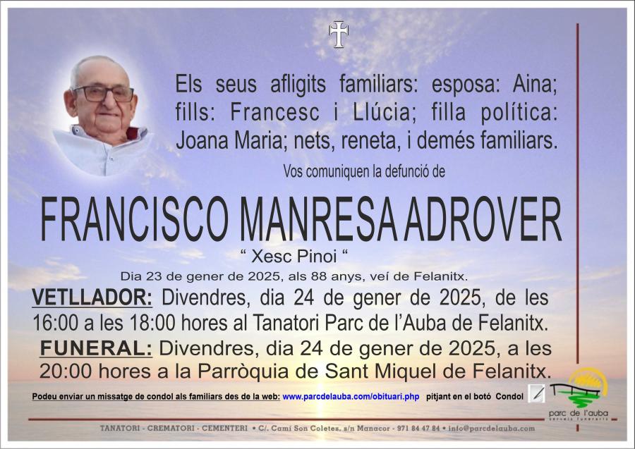 FRANCISCO MANRESA  ADROVER