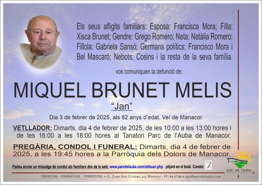 MIQUEL BRUNET MELIS
