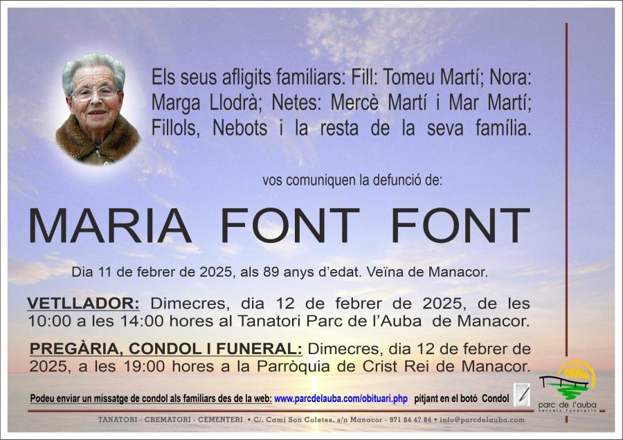MARIA FONT FONT