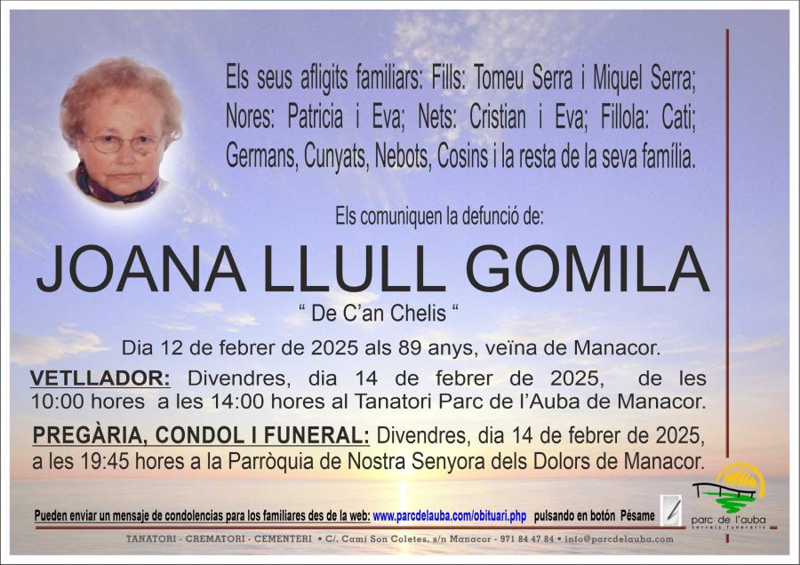JOANA  LLULL GOMILA