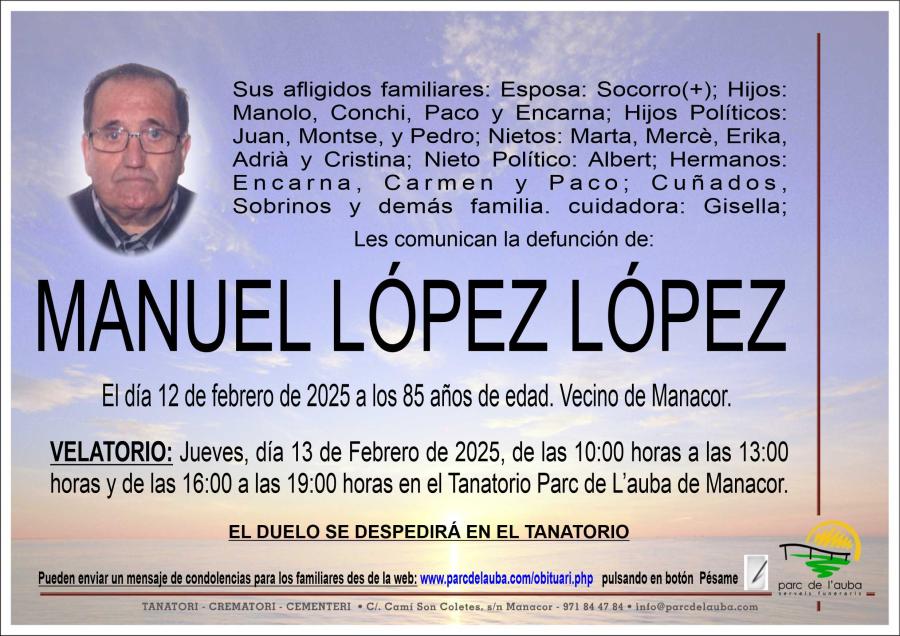 MANUEL LÓPEZ LÓPEZ