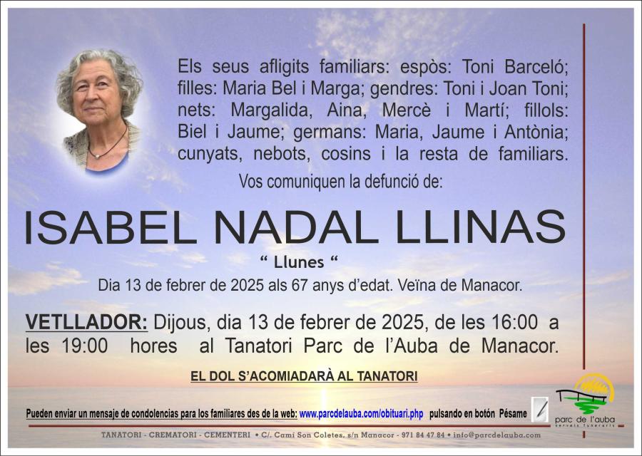 ISABEL NADAL LLINAS